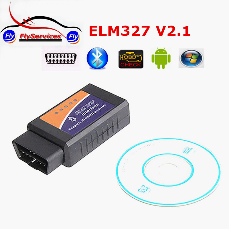 2016    V2.1  Elm327 Bluetooth OBD2     ELM 327   android- 