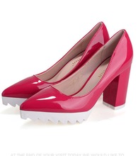 Woman Shoes Platform Pumps Women Fashion Thick High Heels Sexy Pointed Toe Elegant Work Shoes Free Shipping