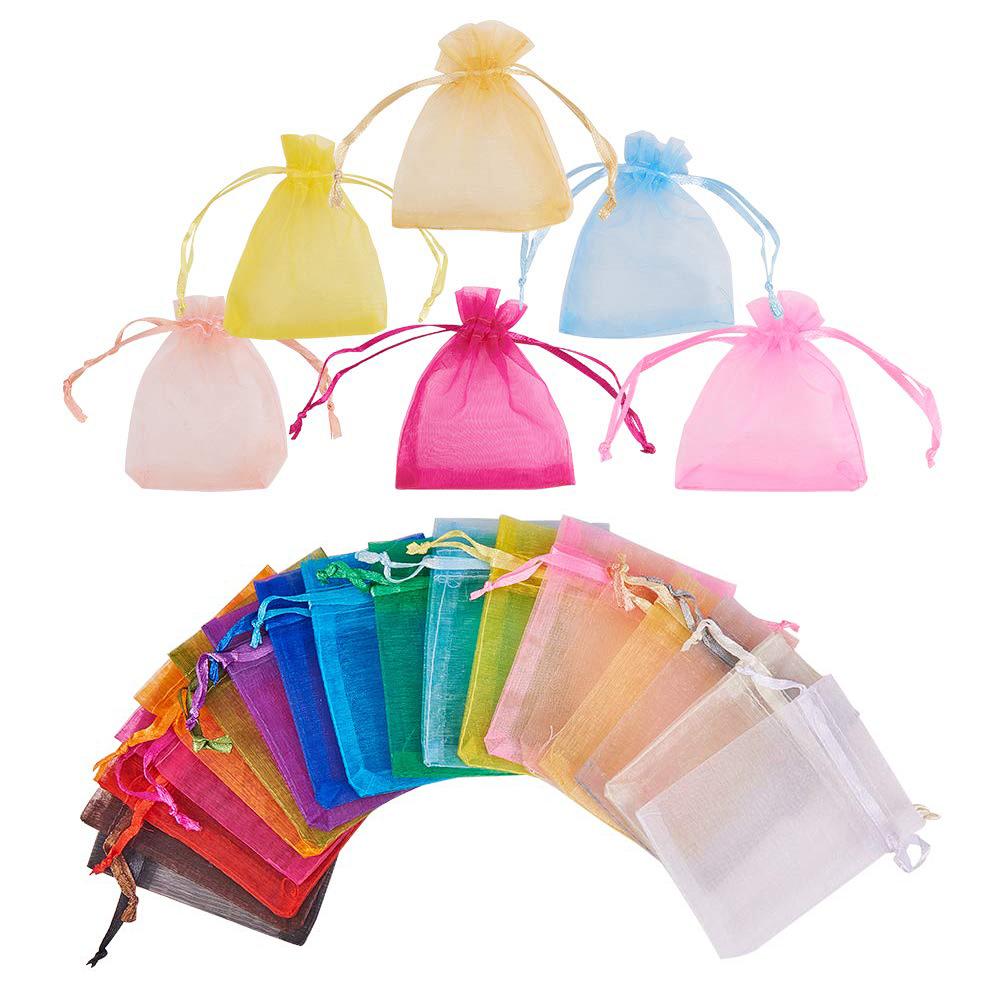 25/50/100x Lot Organza Xmas Wedding Favor Gifts Candy Bag Jewelry Pouch HOTSALE 