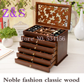 Wood Jewelry Box Storage Gift Display Box Jewelry Lagre Gift Box Packaging casket marriage holiday gift