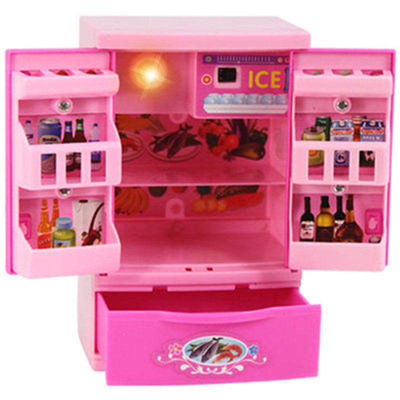 pink plastic toy kitchen