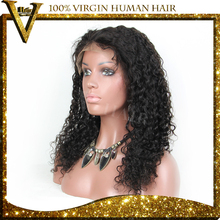Glueless Full Lace Human Hair Wigs Wavy Lace Front Wigs Unprocessed Virgin Brazilian Water Wave For