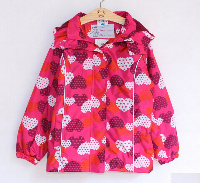 2014 Retail wind and rain in spring and autumn topolino girls trench coat jacket free shipping