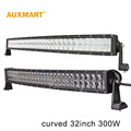 Auxmart 4D 5D Cree Chips LED Light Bar 22 200W curved offroad combo beam auto bar