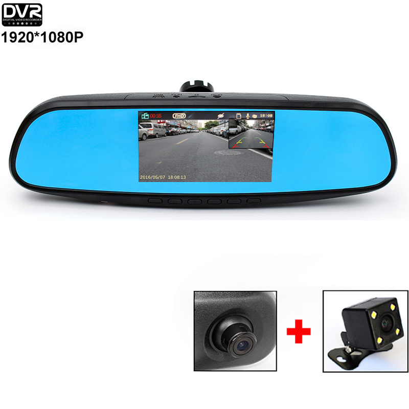Car Camera Rearview Mirror Auto DVR Car DVR Dual Lens Dash Cam Recorder Video Registrator Camcorder Full HD1080p Night Vision Car Camera Rearview Mirror Auto DVR Car DVR Dual Lens Dash Cam Recorder Video Registrator Camcorder Full HD1080p Night Vision