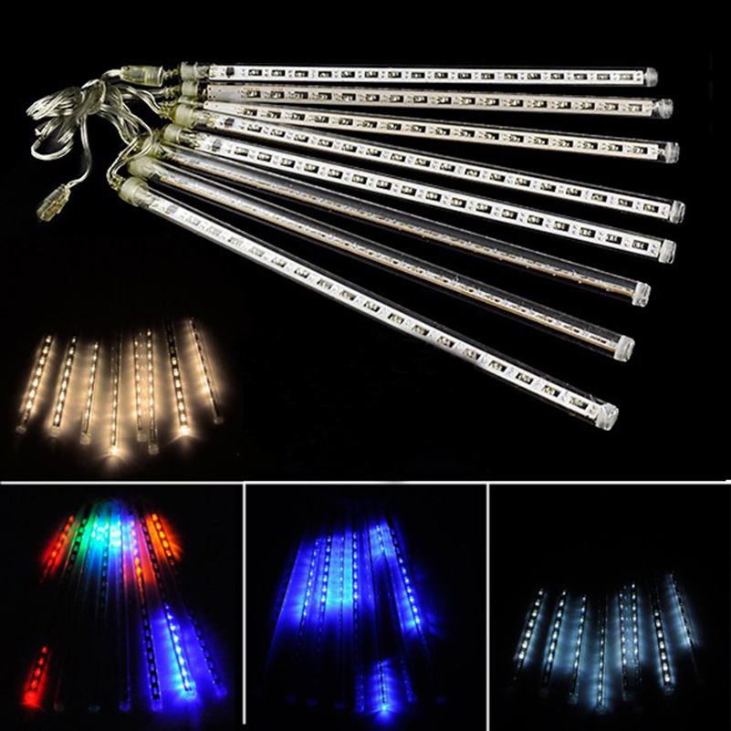 8pc/set 50cm led Meteor Rain Tube Light for Party Wedding Holiday LED string Light shower,For Christmas tree light free shipping