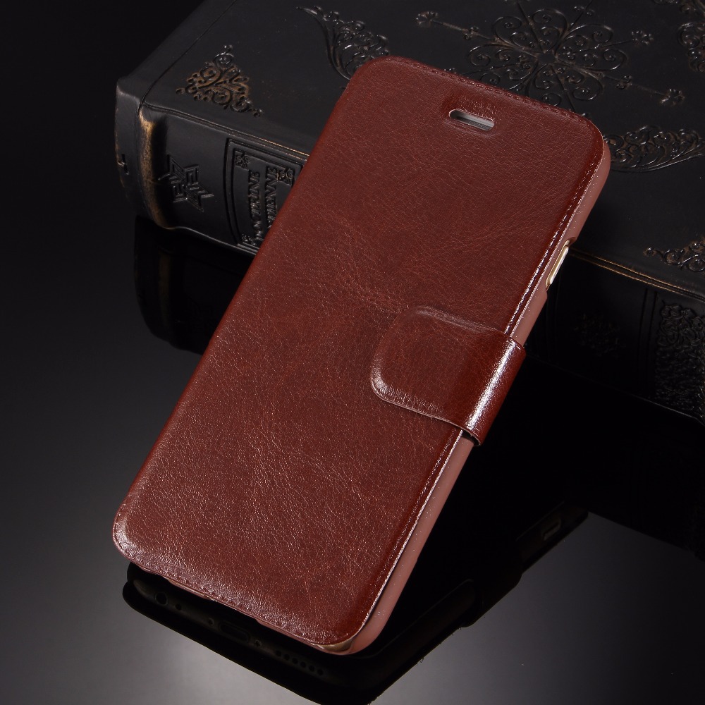 Luxury Vintage Genuine Leather Case for Lenovo S660 Retro Smartphone Case Stander Card Slot Magnetic Cover