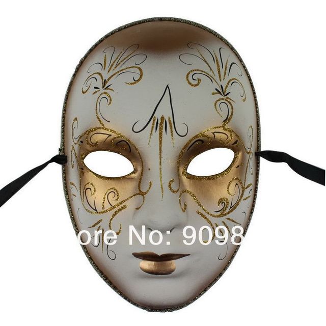 Beautiful Pulp European Style Painting Mask Venice Couples Lovers Wedding Masks Halloween House Party Masquerade Cosplay 50pcs