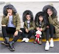 2016 winter new in father mother son and daughter family wear high quality white duck down