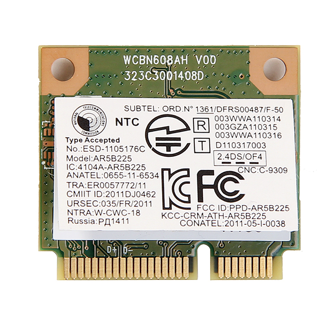 new atheros ar5b225 wifi wireless bluetooth bt 4 0 half new atheros ar5b225 wifi wireless bluetooth bt 4 0 half