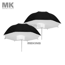 Selens Photo Studio Lighting Umbrella Softbox 2* 84cm/33″ Black Silver 2in1 kit