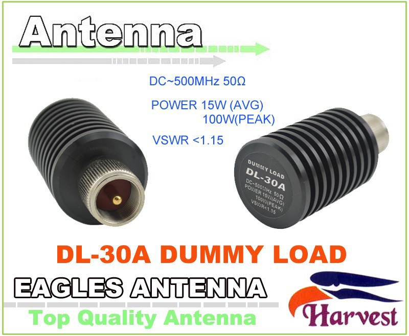 2014-New-PL259-Male-Connector-Original-Harvest-Mobile-Antenna-DL-30A-0-500MHz-15Watt-Dummy-Load