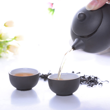 Hot! Sale Tea Sets With Lid Classic Traditional Purple Clay One Teapot Two cups Manual Chinese Flavour Handgrip Solid Color30045