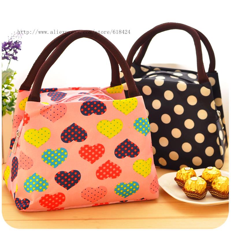 Cheap cute canvas waterproof tote large cool kid bento lunch bags for women picnic bag-in Lunch ...