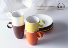 Colorful coffee cup Italian espresso coffee cup tea cups ceramic western mugs with tray safe packing