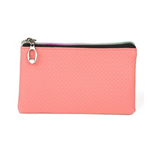 Vintage Women PU Leather Clutch Small Rhombus Pattern Coin Handbag Cell Phone Pocket Purse Bag SY3124