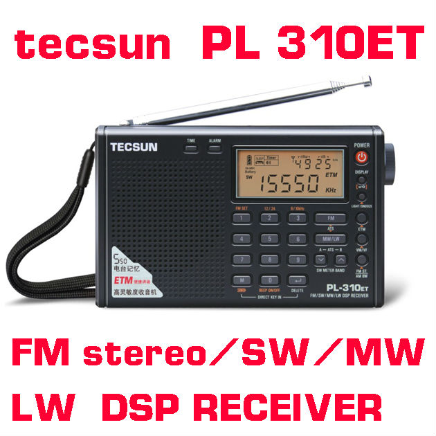2015 Tecsun PL310ET Full Band Radio Digital Demodulator FM AM Stereo Radio TECSUN PL 310 ZCY80