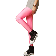 New spring 2014 Solid candy Neon leggings for women High Stretched sports legging pants fitness clothing