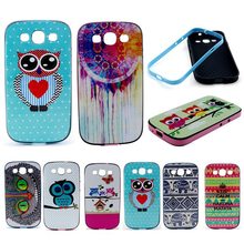 Для Samsung S3 аксессуары милый мультфильм сова мечта Elepants цветов мягкие силиконовые чехол + рамка бампер для Samsung Galaxy S3 чехол