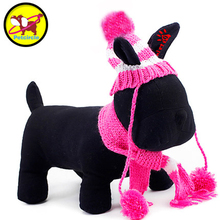 Petcircle Stripe Dog Hat and Scarf 2 Color Size XXS-L Dog Hat Winter Pet Hat dog scarffor chihuahua pet products Freeshiping