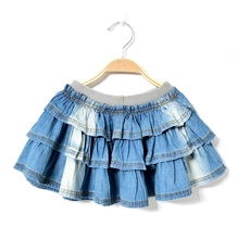 short denim skirts for baby girls jeans mini tutu skirt suits infant children layered schoolgirl summer midi pettiskirt
