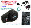 500m Motorcycle Helmet Intercom Headset Hands free Bluetooth Intercom Sports Helmet Kits Casque Audio Moto Accessories