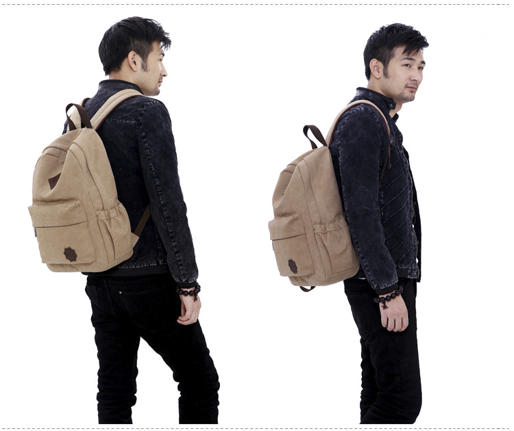New Arrived Men s Swagger Bag Vintage Canvas Backpack Rucksack Laptop Shoulder Bag Men Travel Bags