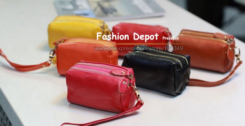 leather wallet women-double zipper-_01