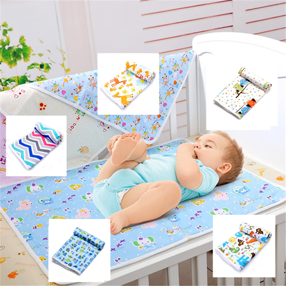 Free Shipping 50 70cm waterproof pad changing mat mattress washable baby urine cloth pad bed sheet