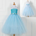 hot sale next girls clothing fashion designer crochet fancy elsa costume kids girls long tutu dresses
