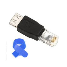 Торговый время! 2 шт. ethernet RJ45 разъем-розетка конвертер адаптер + бесплатная кабель галстук
