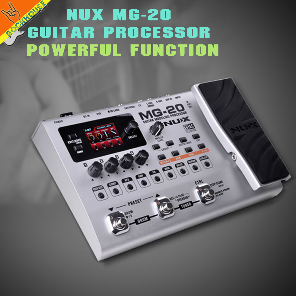 2016 New NUX MG 20 Guitar Modeling Processor Guitar Multi effects