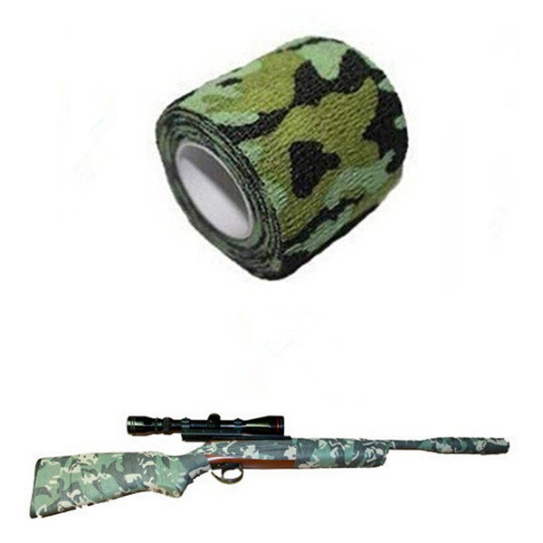 Useful Self Adhesive Elastic Camo Bandage Paintball CS War Game Airsoft Hunting Shooting Camouflage Tape 1