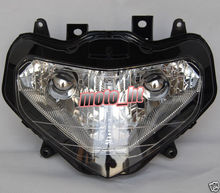 Headlight For Suzuki 01-03 GSXR 600 750 / GSX-R 2001 2002 2003, New Front Motorcycle Lighting Headlamp Replacements BLACK Color