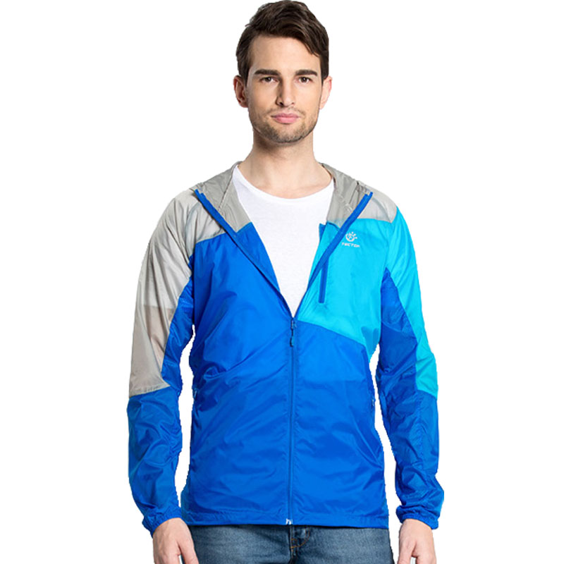 Men Outdoor Sport Skin Jacket Windbreaker Waterproof Sun & UV