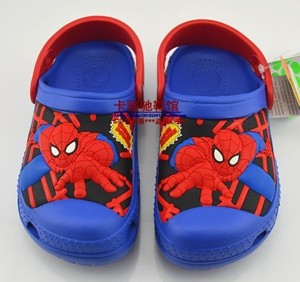 Orange-new-2015-anna-elsa-hello-kitty-dora-car-spiderman-minions-hulk-3D-cartoon-beach-slipper-baby