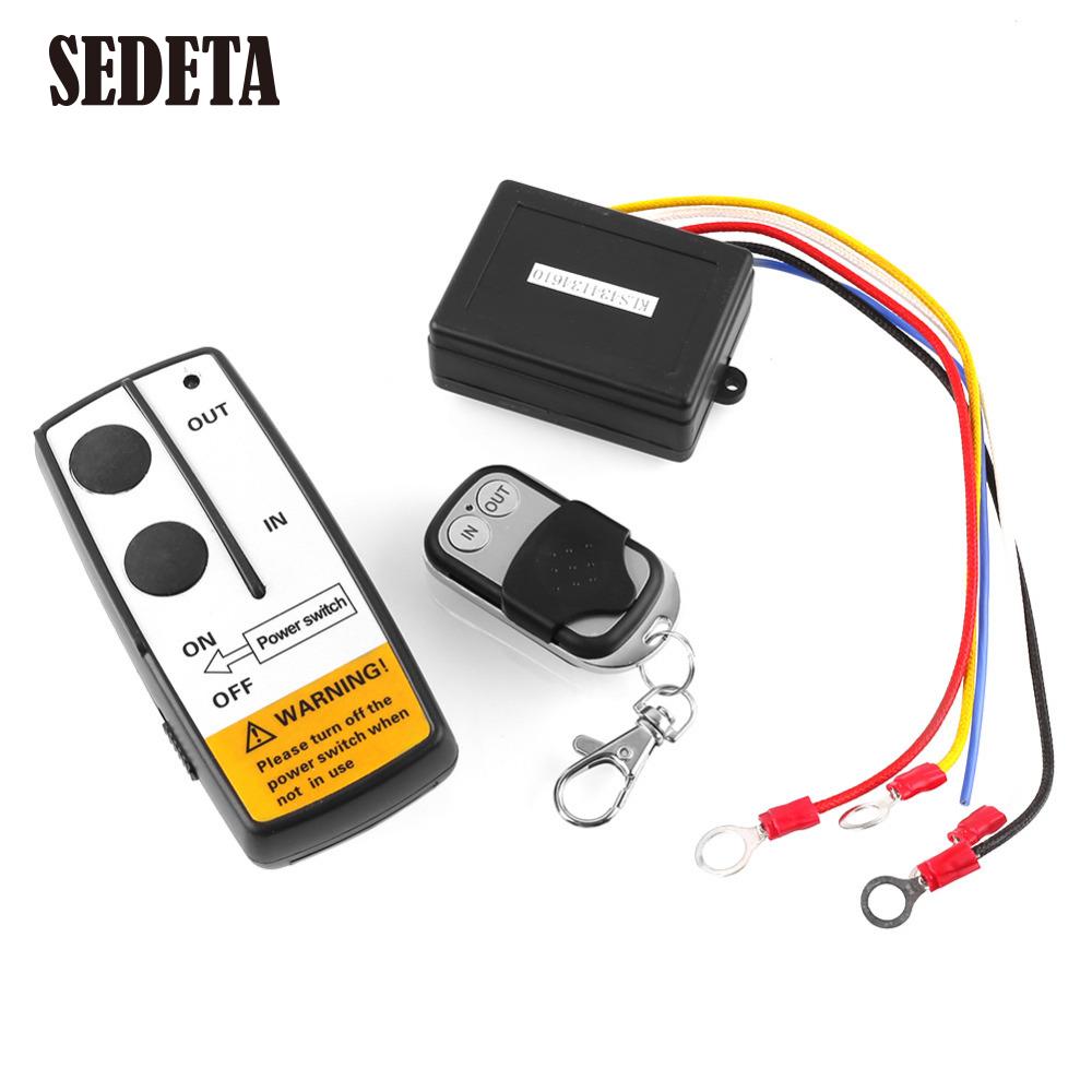 WIRELESS REMOTE CONTROL KIT FOR TRUCK JEEP or ATV WINCH Dual Remote 12V Free shipping