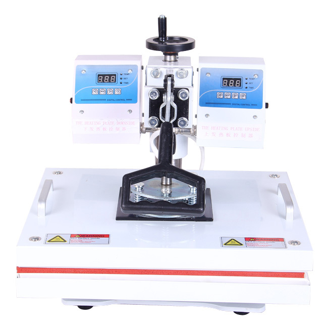 2013 newest design heat press machine with two temperature controlers better printing effect new year promotion