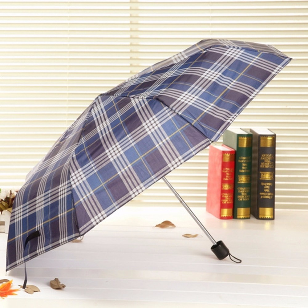 Cheap-Male-Female-Compact-Three-Folding-Umbrellas-Rain-Simple-Grid-Shape-Folding-Compact-Super-Waterproof-Umbrella-HG0124 (7)