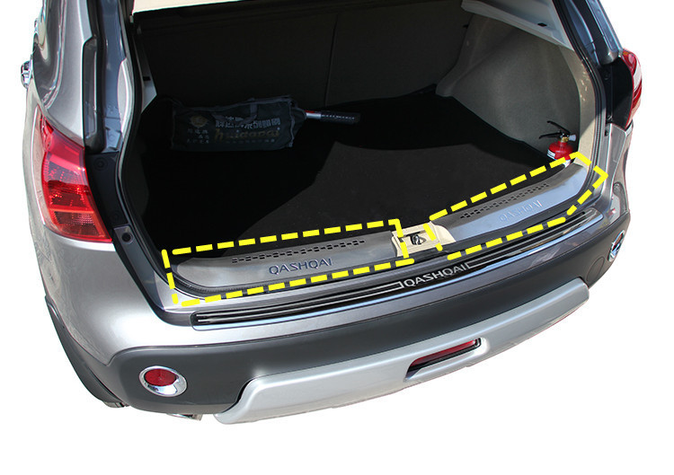 Nissan qashqai rear door sill bumper protector #4