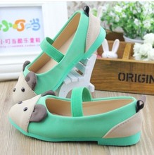 Hot Selling Fashion Children Shoes Girls Single Shoes Girls Princess Shoes Rabbit anti depilation Kids Sneakers