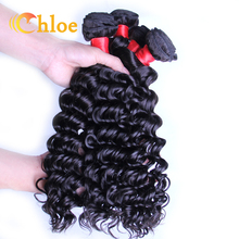 6A Unprocessed Brazilian Virgin Hair Deep Wave With Closure Human Hair 4 Bundles With Lace Closure