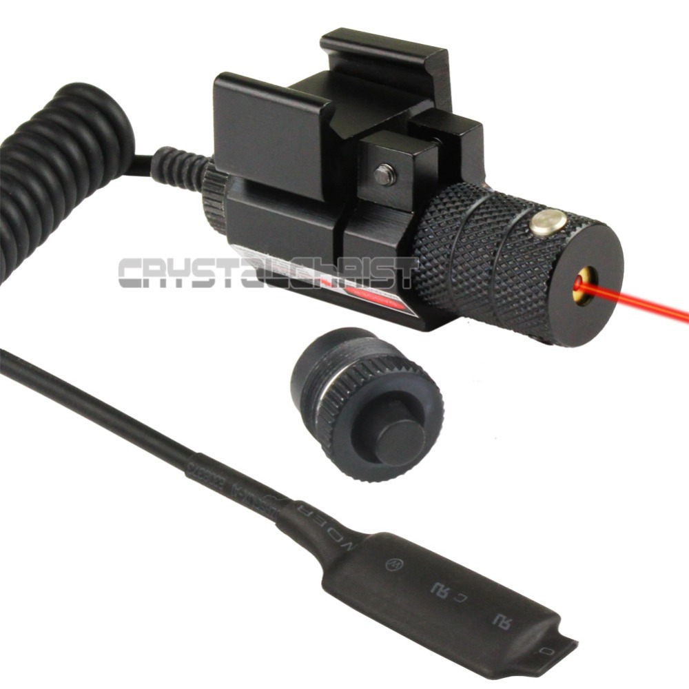 Tactical Aiming Red Beam Dot Laser Sight Scope with Mount For Gun Rifle