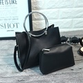 New Fashion Women Messenger Bags 2 Pcs Set Cross body Bag PU Leather Tote Bags Female