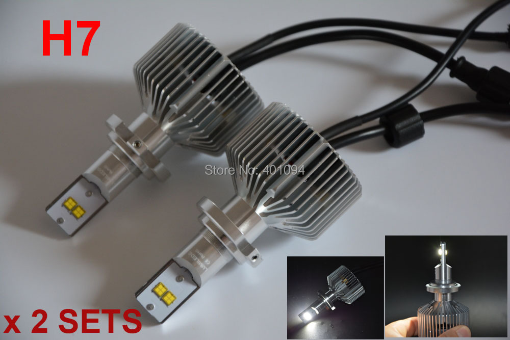 2 Sets H7 90W 9000LM PHILIP LUMILED Headlight LUXEON MZ Chip 4SMD All in One 12/24V Xenon White 6K Driving Fog 45W H4 H8 H11 H16