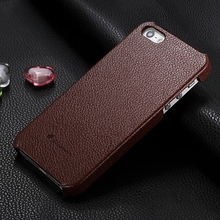 For iPhone 4 4S Case Luxury Lichee Pattern Genuine Leather Mobile Phone Case For Apple iPhone