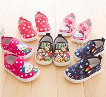 Kitty Cat Kids sneakers baby girls boys shoes 6 colors children canvas shoes Hello Kitty Princess