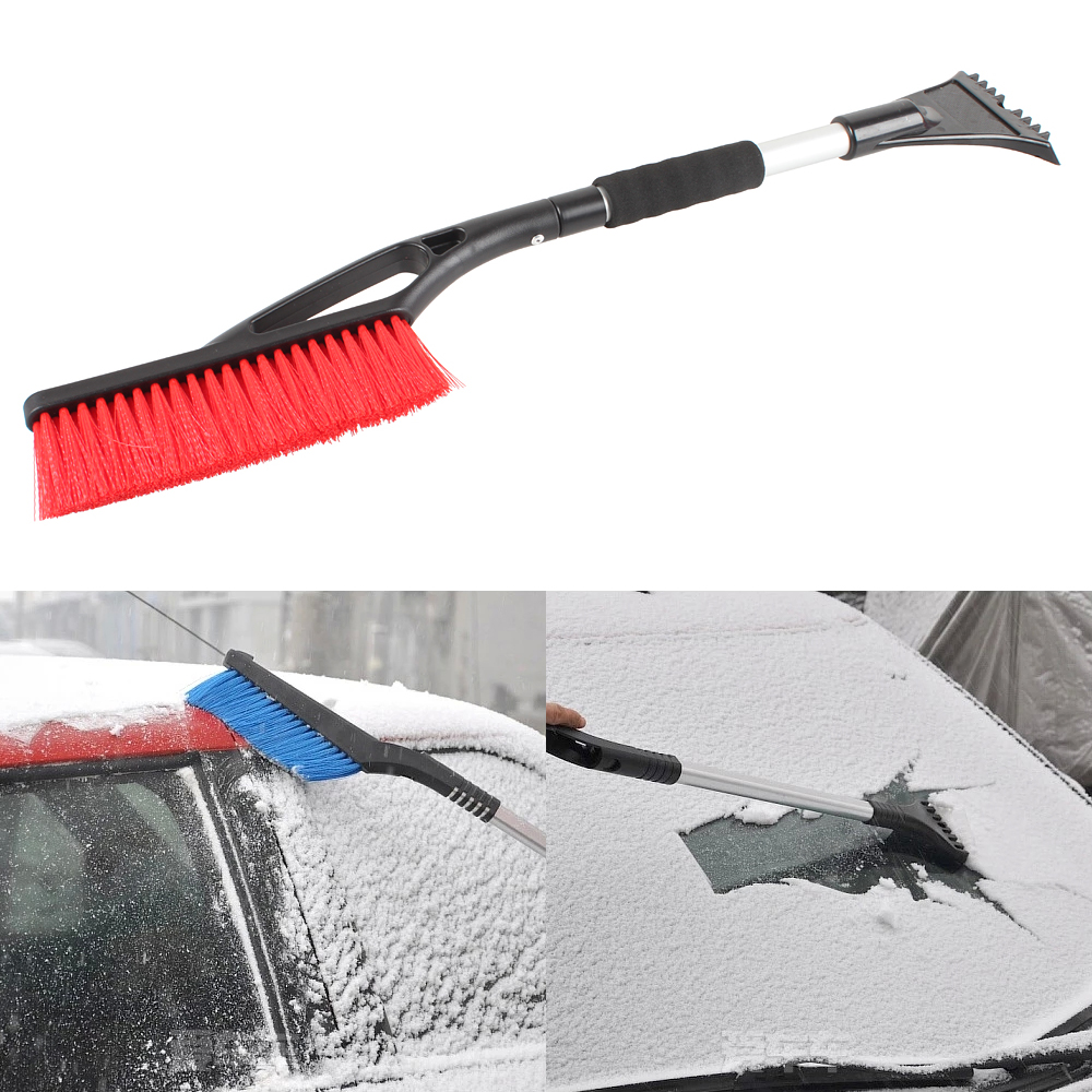 Car Winter Ice Scraper Snow Brush Auto Truck Window Retractable Shovel