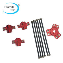 Reprap Rostock Kossel k800 3d printer aluminum alloy magnetic effector, carriage, 180mm carbon tube Diagonal push rods full kit
