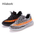 Hilabork 2017 spring children s sneakers anti skid low to help run before fashion with knitted
